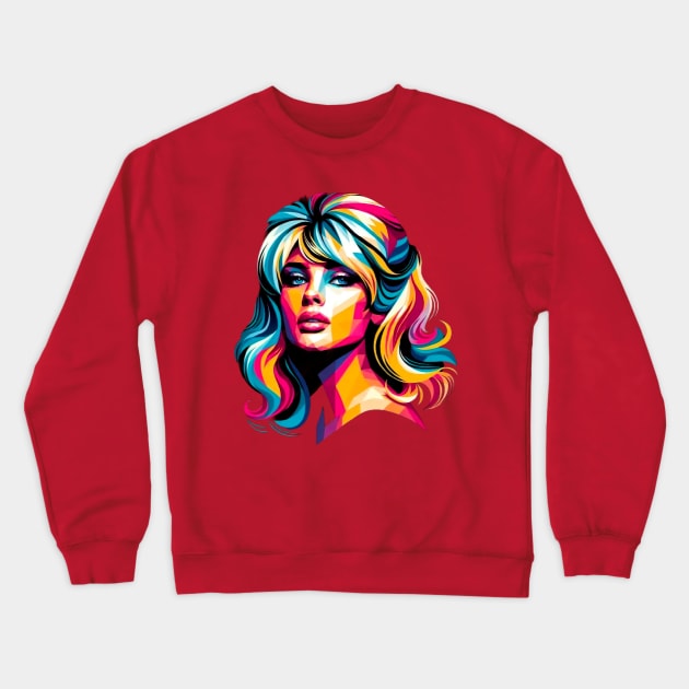 Brigitte wpap popart Crewneck Sweatshirt by fadinstitute